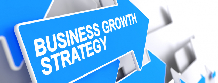 arrows pointing to business growth strategy
